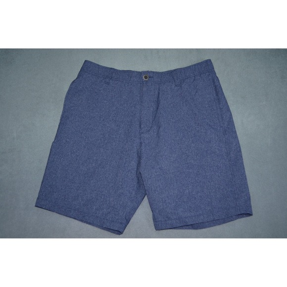 Under Armour Golf Vented Shorts 9" Inseam Navy Blue Heather Performance Mens 36 - Picture 1 of 10